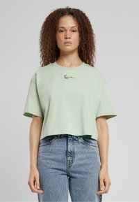 Karl Kani - SMALL SIGNATURE ESSENTIAL CROP TEE - T-Shirt print - light mint Thumbnail-Bild 1