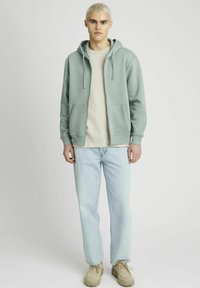 BZB BASIQUE - Sweat zippé - vert clair