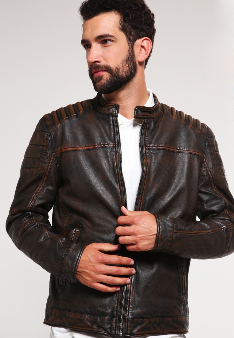 Mustang WHYTE - Skinnjacka - vintage brown