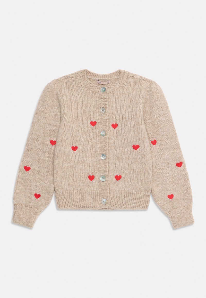 ONLY MINI KMGSILLA O NECK CARDIGAN - Chaqueta de punto - taupe/marrón ...