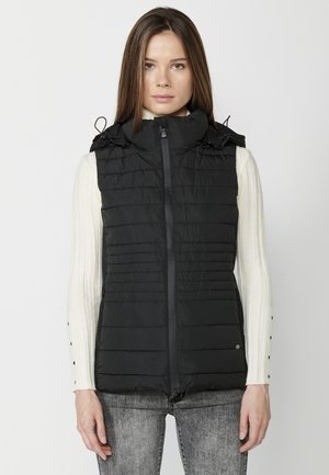 PADDED - Brezrokavnik - black