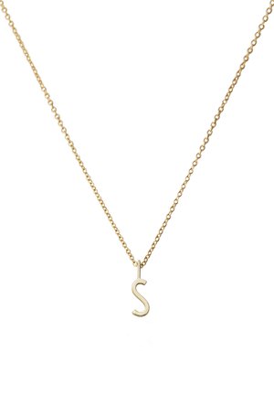 Design Letters HALSKETTE MIT KLEIN INITIAL CHARM GOLD (A-Z) - Collier - gold-coloured