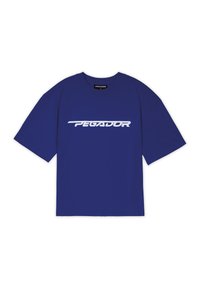Pegador MANOR OVERSIZED TEE - Tricou cu imprimeu - washed endless blue