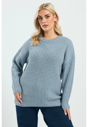 WAFFLE - Neule - light blue