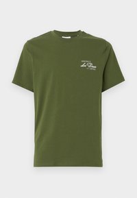 SCANDINAVIAN - Print T-shirt - chive green/white