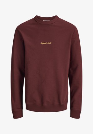 Jack & Jones, JORNORREBRO EMB SWEAT CREW NOOS - Sweatshirt - cabernet