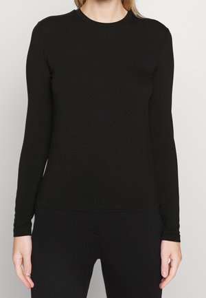 Langærmet T-shirt - black