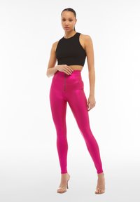 Freddy PUSH UP VITA ALTISSIMA COATED LUCIDO - Pantaloni - bright rose