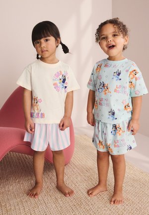 Next, REGULAR FIT - BLUEY SHORT PYJAMAS 2 PACK SET - Pyžamová súprava - ecru