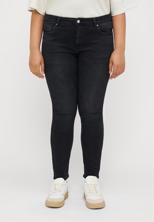 CARRUSH MID WAIST  - Jeans Skinny Fit - washed black
