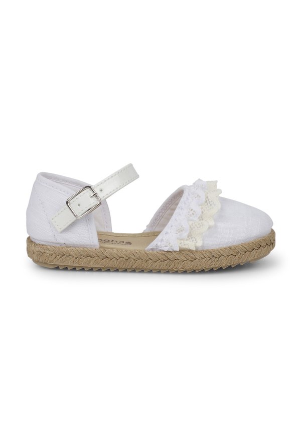 ALPARGATAS CON PUNTILLAS - Espadrille - blanco