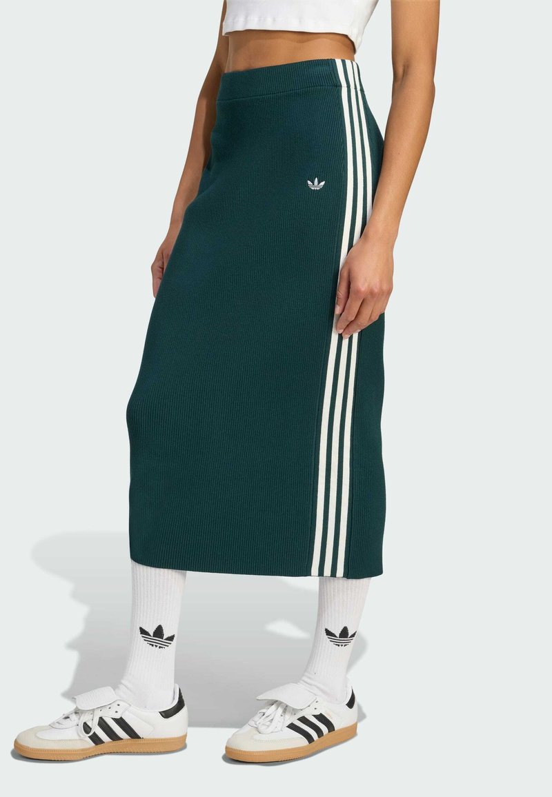 adidas Originals KNIT SKIRT - Uska suknja - aurora ink