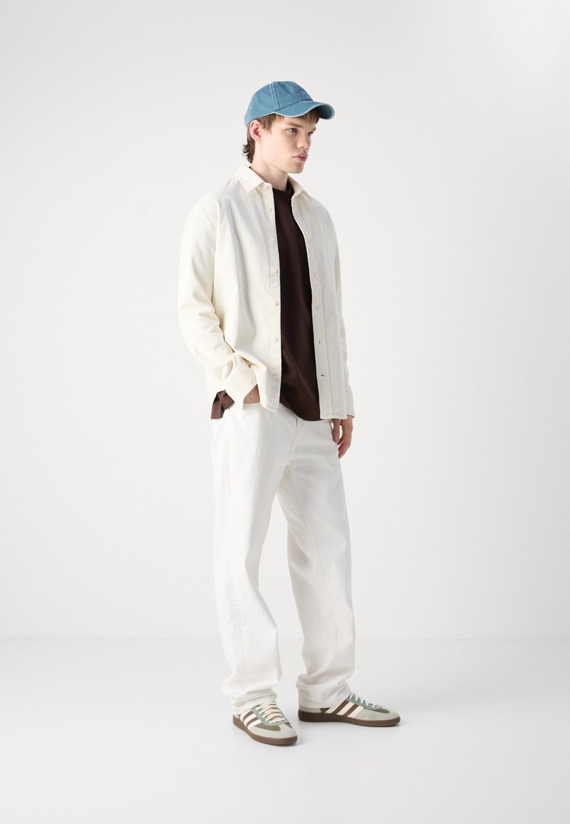 calvin klein ivory dress shirt Calvin Klein Men's Slim Fit Dress Shirt - White