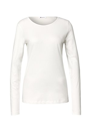 Street One, BASIC LANGARM SHIRT IN UNIFARBE - Longsleeve - off white