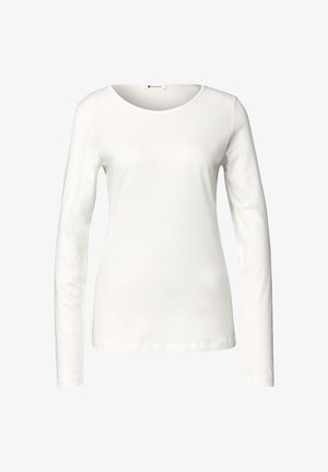 Street One, BASIC LANGARM SHIRT IN UNIFARBE - Longsleeve - off white