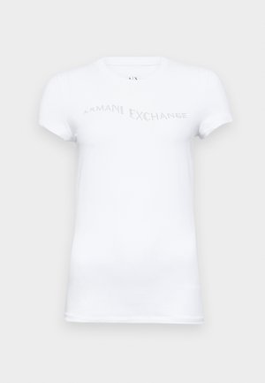 Armani Exchange T-shirt con stampa - optic white
