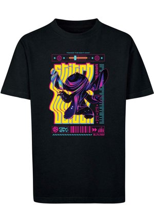 LILO AND STITCH - TECHNO STITCH - Print T-shirt - black