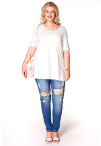 YOEK KURZARM - T-shirt basic - ecru