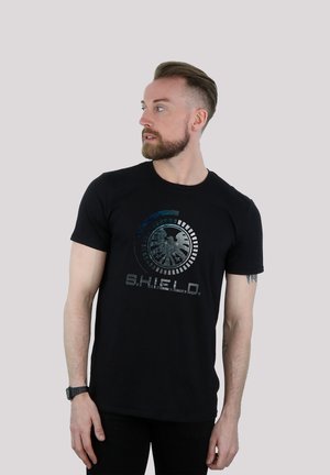 MARVEL AVENGERS SHIELD CIRCUITS PREMIUM SUPERHELDEN IRON MAN - Print T-shirt - black