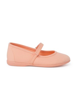 MERCEDITAS CINTA ADHESIVA  FINO - Ankle strap ballet pumps - melocotón