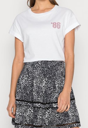 T-shirt print - white