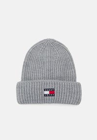 Tommy Jeans HERITAGE BEANIE - Beanie - silver grey