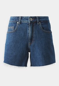 VMTESS CUT OFF - Džinsiniai šortai - dark blue denim
