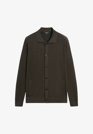 Massimo Dutti, Cardigan - dark brown