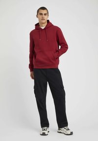 BZB UNI LOURD - Sweat à capuche - bordeaux