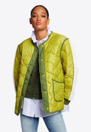 NACHHALTIGE JACKE IM MATERIAL-MIX - Lehk bunda - avocado green