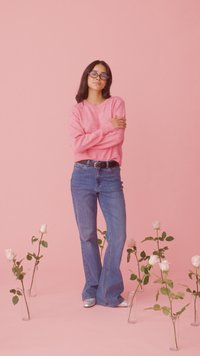 Kaffe KANIEL - Pullover - pink power melange