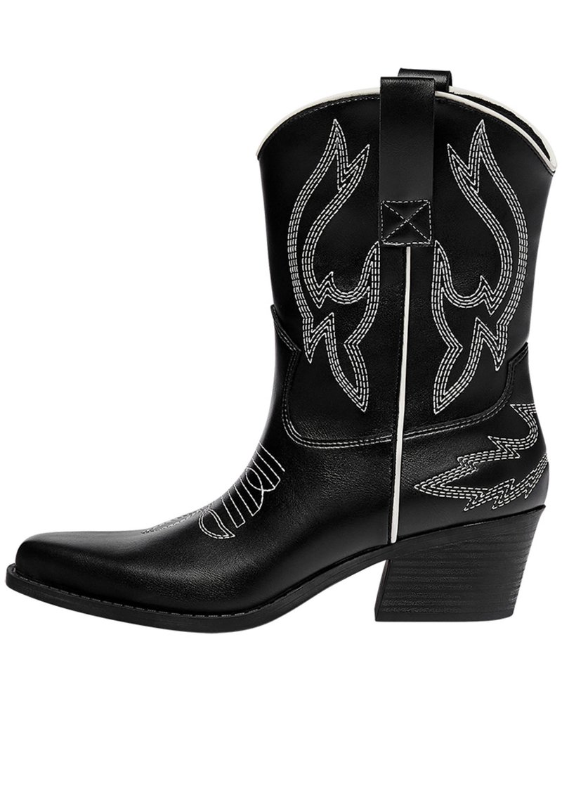 PULL&BEAR Cowboy/Bikerstiefelette black/schwarz Zalando.at