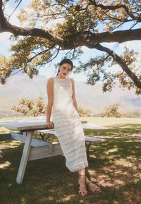 Next FRINGE MIDI SLEEVELESS REGULAR FIT - Maxikjoler - white