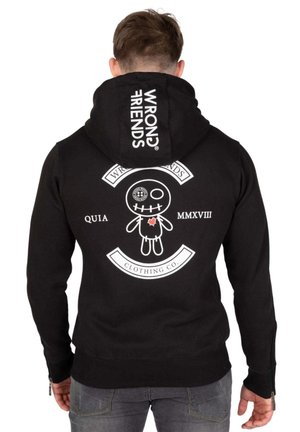 Wrong Friends VERONA - Sudadera con cremallera - zwart