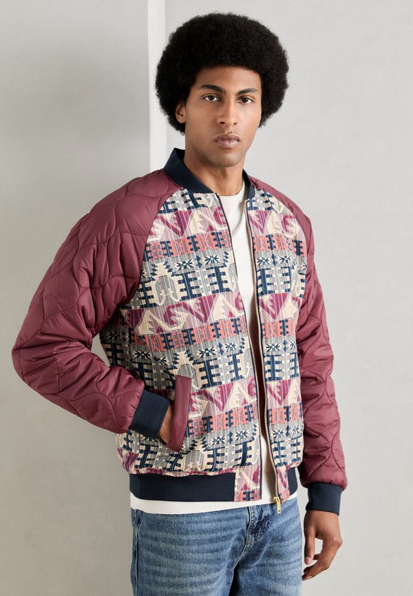 PADDED JACKET - Bomberjacke - wine