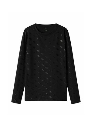 MIT LANGEN ÄRMELN SLIM FIT - T-shirt à manches longues - black