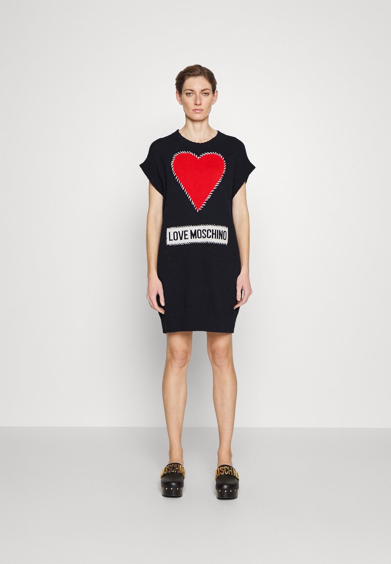 Love Moschino Jumper dress navy blue/dark blue Zalando.co.uk