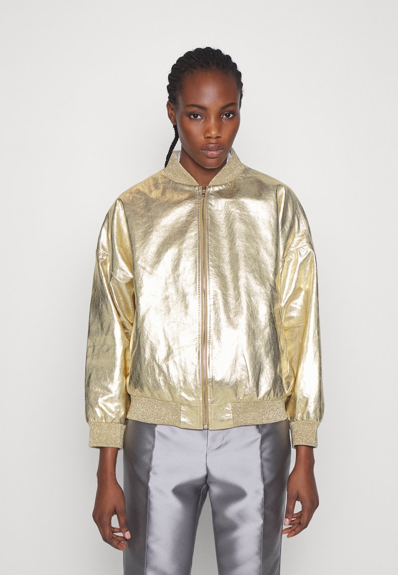 DRYKORN JANWYN Leather jacket goldcoloured Zalando.ie