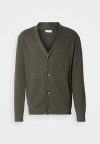 PURL CARDIGAN - Vesta na kopčanje - dark army melange