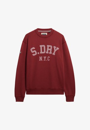 Superdry & Co, CREW - Felpa - bordeaux red