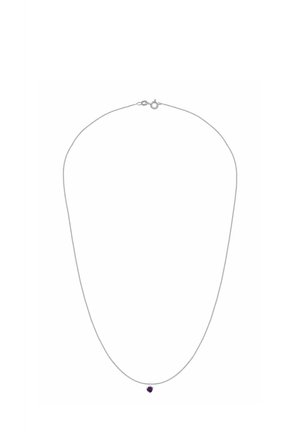 HEARTSHAPED AMETHYST - Grandinėlė - white gold-coloured