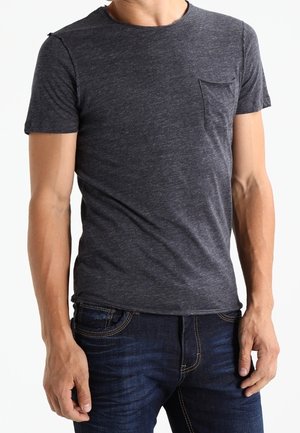 T-shirt basique - mottled dark grey
