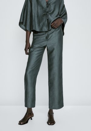 Bukser - mottled dark green