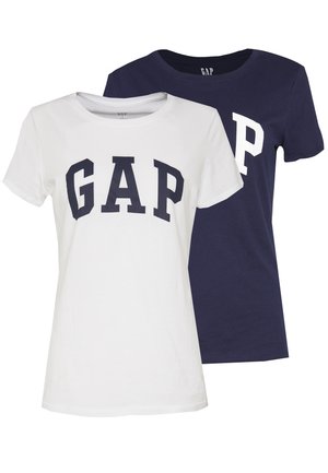 FRANCHISE TEE 2 PACK - T-shirt print - navy uniform