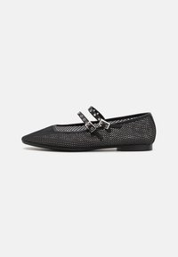 Tamaris - Bokapántos balerina cipők - black Miniatűr kép 1