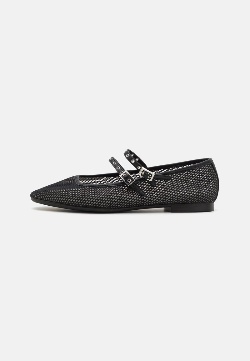 Tamaris - Bokapántos balerina cipők - black, Nagyítás