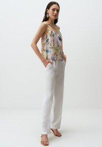 Jimmy Key HIGH WAIST WIDE LEG - Broek - white