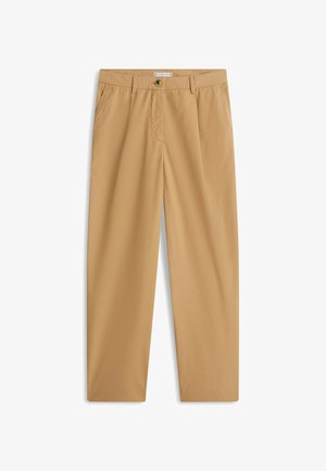 Tommy Hilfiger WASHED WIDE LEG TROUSERS - Kelnės - bronze twist