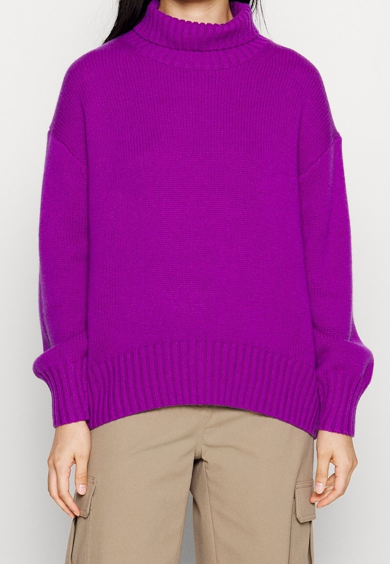 FTC Cashmere Stickad tröja - purple