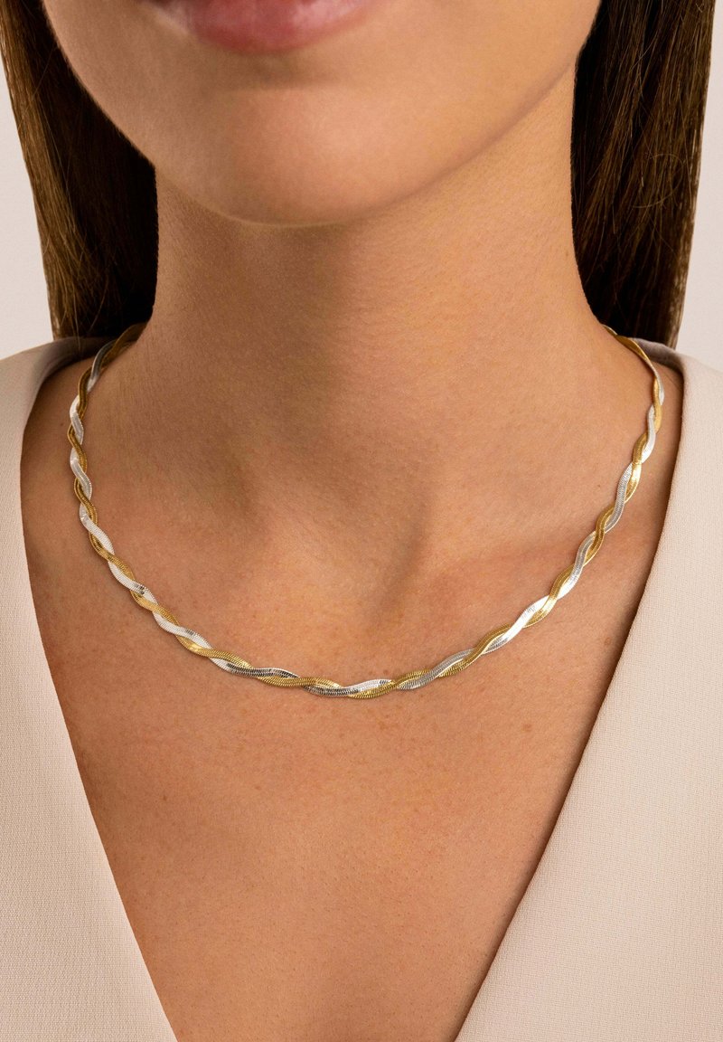 Singularu - LISSE TWISTER MIX - Necklace - silver-coloured, Enlarge